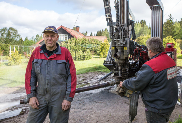 Arne Riis og Ole Johnny Holta i Follo Brønnboring AS