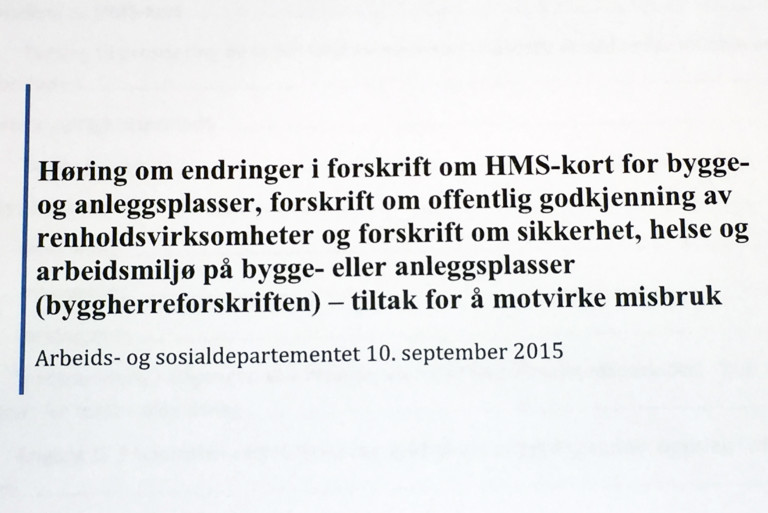 Høringsfristen for forskriftsendringen går ut i desember i år. Ifølge Arbeidstilsynet kan forskriftsendringene bli vedtatt allerede fra årsskiftet.