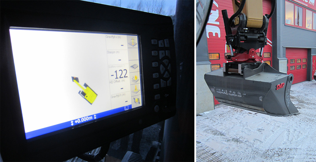 Rototilt Position Solution og Trimble GCS 900 maskinstyring.