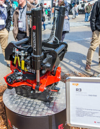 Rototilt R3 ble først vist på Bauma. 