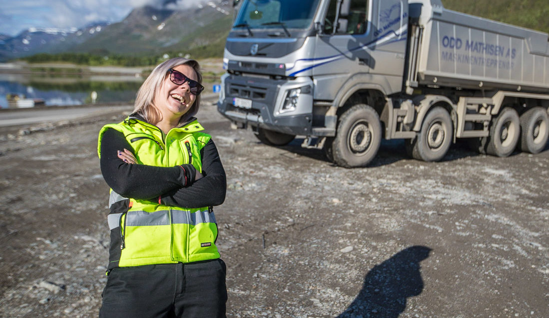 Linn Beate Johnsen Andersen sjåfør Odd Mathisen AS