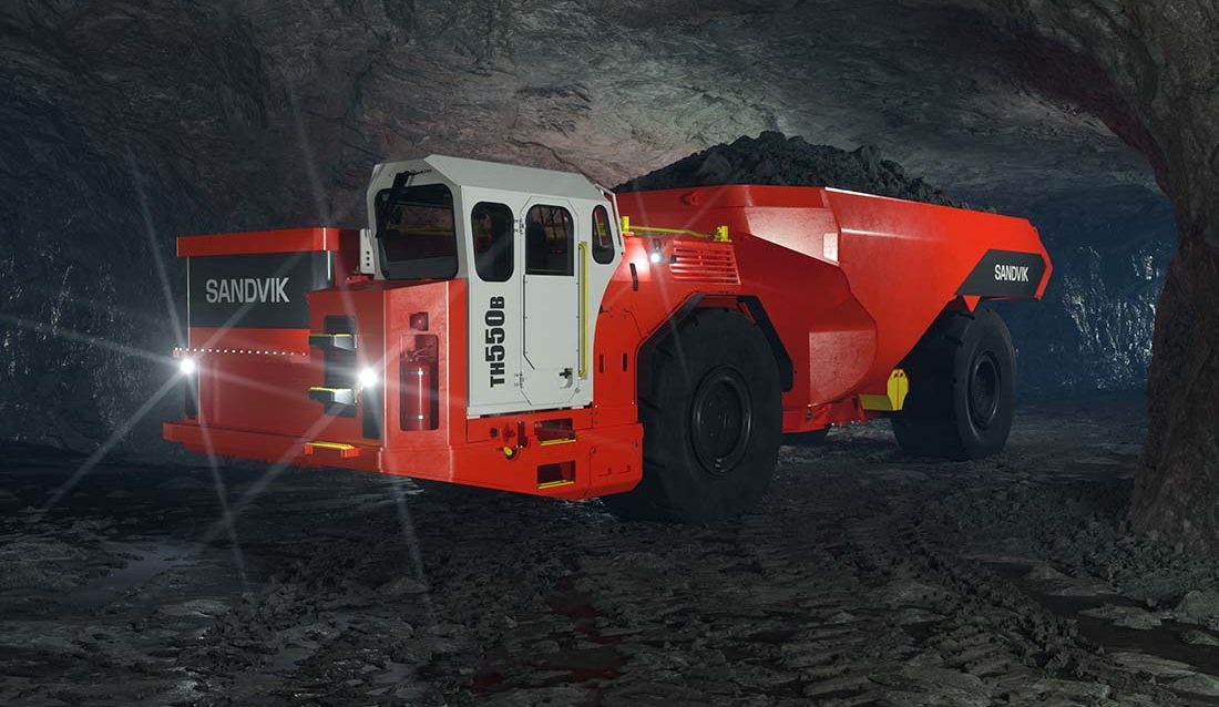 Sandvik TH550B elektrisk dumper.