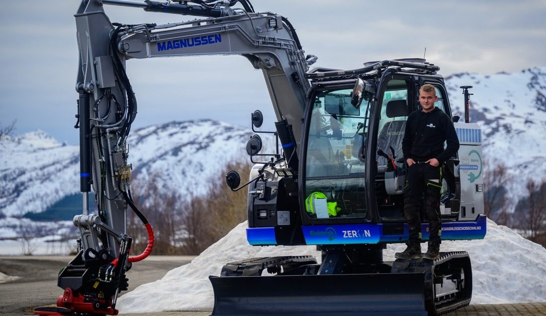 Thore Magnussen og Sønn har nylig investert i tre Hitachi 8-tonns el-gravere som denne. (Foto: Olufsen Media)