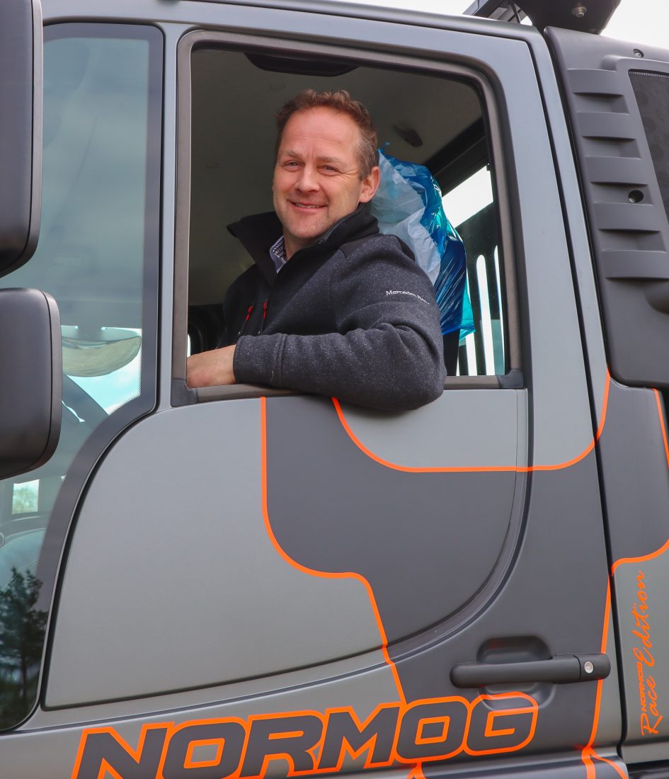 Mr. Unimog, Espen Berger hos Normog, er veldig fornøyd med samarbeidet med Trailer Systems. (Foto: Njål Hagen)