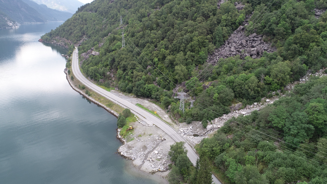 Riksvei 13 Djupevik-Kviturtunnelen. (Foto: Nye Veier)