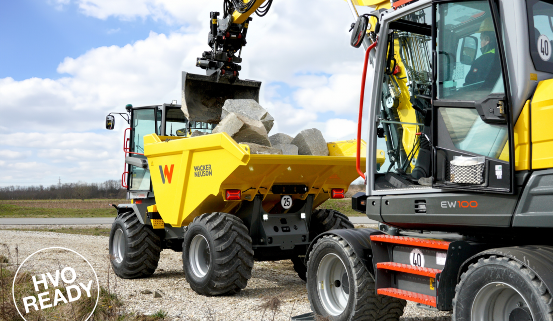 Wacker Neuson innfører HVO som alternativt drivstoff. (Foto: Wacker Neuson)