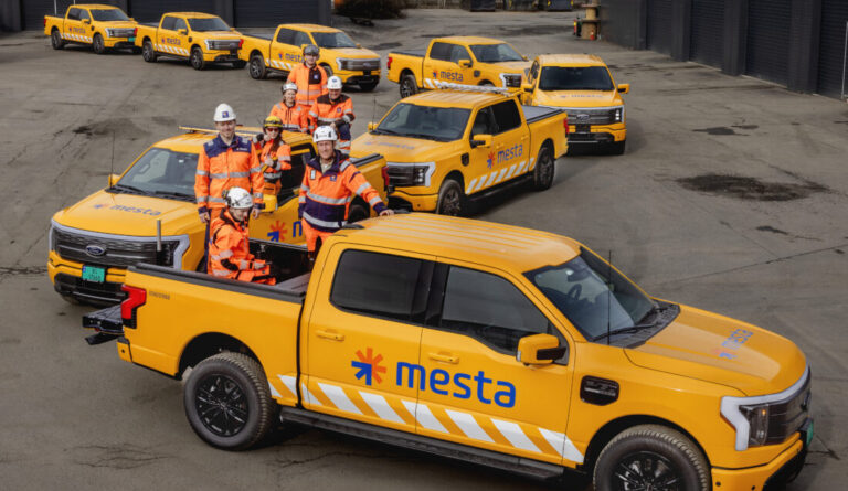 Mesta har gått til innkjøp av 35 stk. Ford F-150 Lightning. (Foto: Tom Egil Jensen/Mesta)