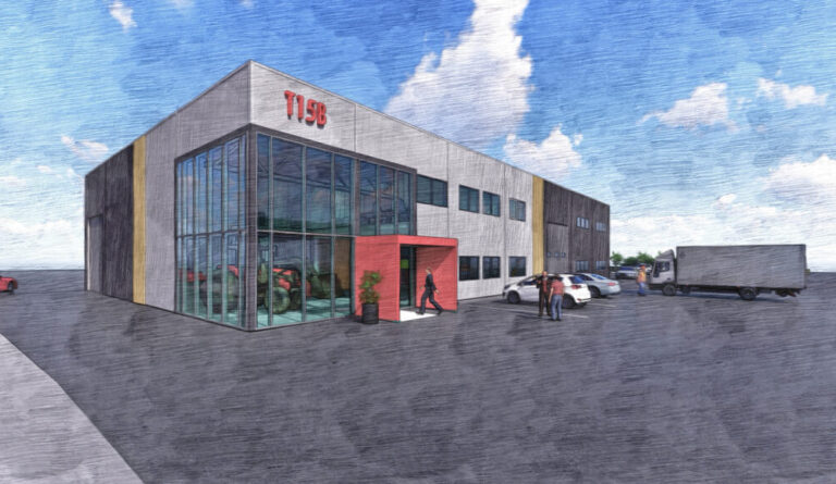 Nellemann Machinery i Lier flytter virksomheten til et topp moderne bygg ved Høvik Næringspark. (Illustrasjon: Nellemann Machinery)