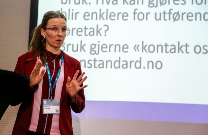 Gjertrud Eid fra Norsk Vann fortalte om det nye produktet Vannstandard