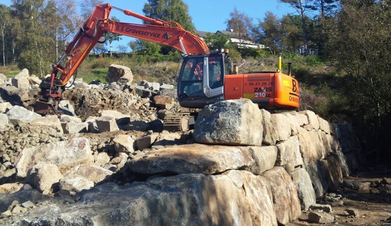 B.S Graveservice AS har landet en rekordstor kontrakt med Jæren Tomteutvikling. (Foto: B.S Graveservice)