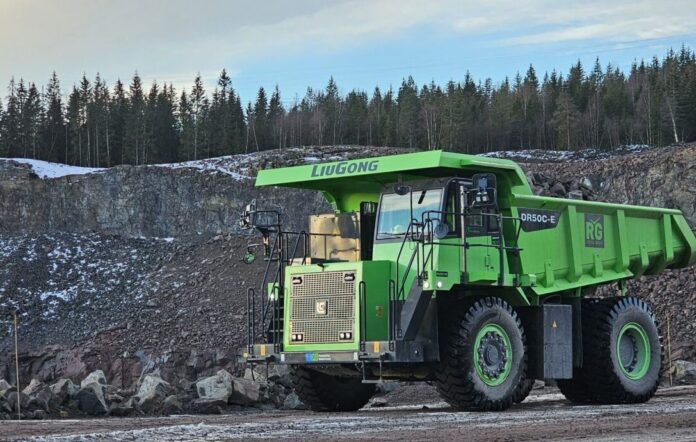 Den helelektriske batteridumperen LiuGong DR50