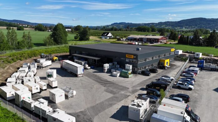 Pon Rental og Pon Energy Rental avdeling Drammen. (Foto: Pon Rental)|Magnus Kjeldås er nyansatt utleieselger. (Foto: Pon Rental)