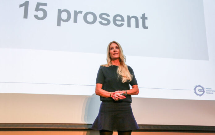 Lanserte kampanje mot byråkratiseringen: Kun 15 prosent av de som sitter på Stortinget har bakgrunn fra privat sektor. Det kan forklare litt av den manglende forståelsen for hva vedtakene som fattes har å si for norsk næringsliv, ifølge MEF-sjef Julie Brodtkorb (Foto: Runar F. Daler).