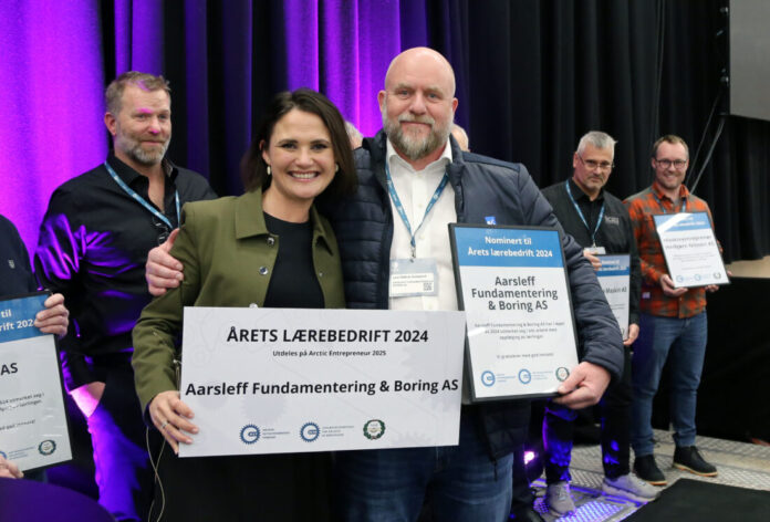 En strålende fornøyd daglig leder Lars Oddvar Aulesjord i vinnerbedriften Aarsleff Fundamentering & Boring