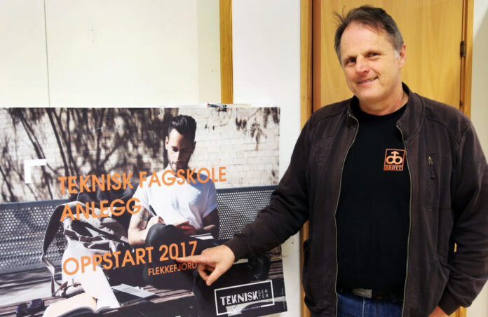 Arne Birkedal, daglig leder for Teknisk Senter i Flekkefjord, er initiativtaker til det nye skoletilbudet. (Foto: Runar F. Daler).