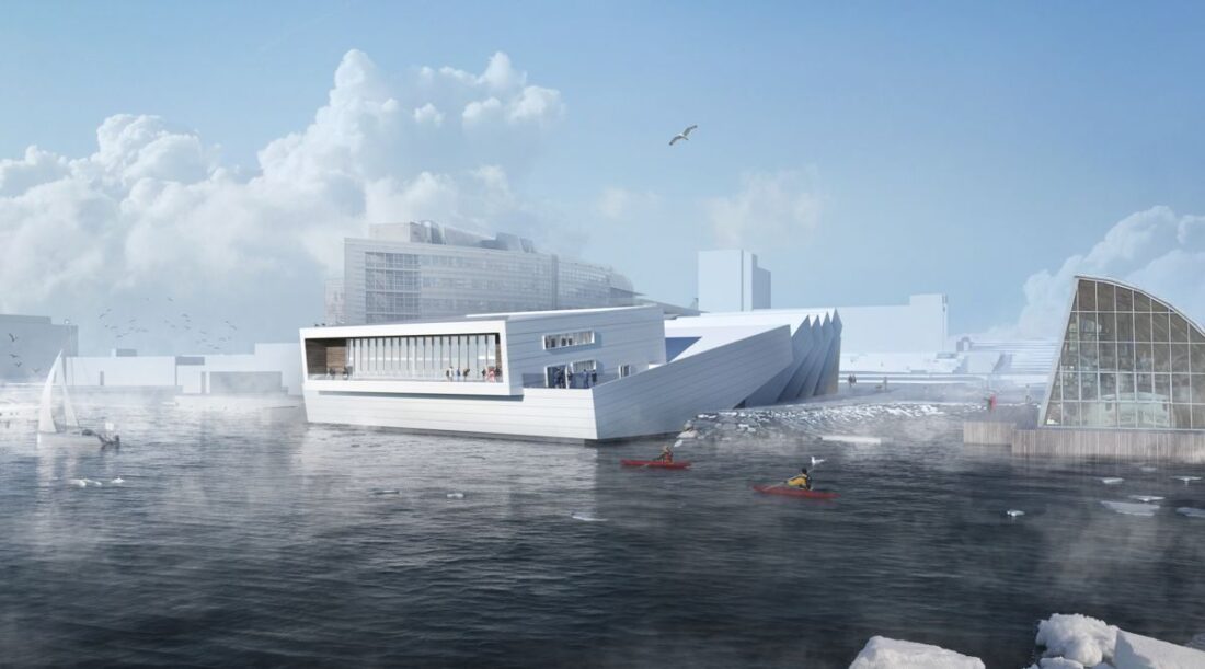 Slik skal nye Polaria bli når det snart står ferdig. (Illustrasjon: AT arkitektur)