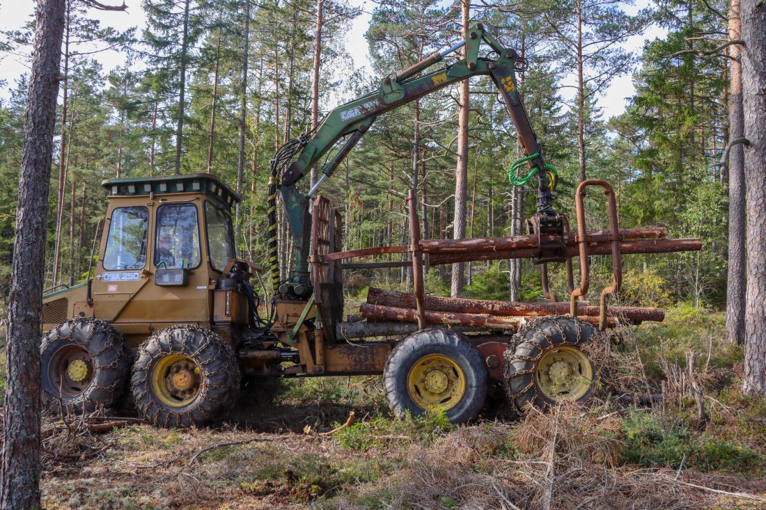 Krana er modellen ÖSA 362. (Foto: Njål Hagen)