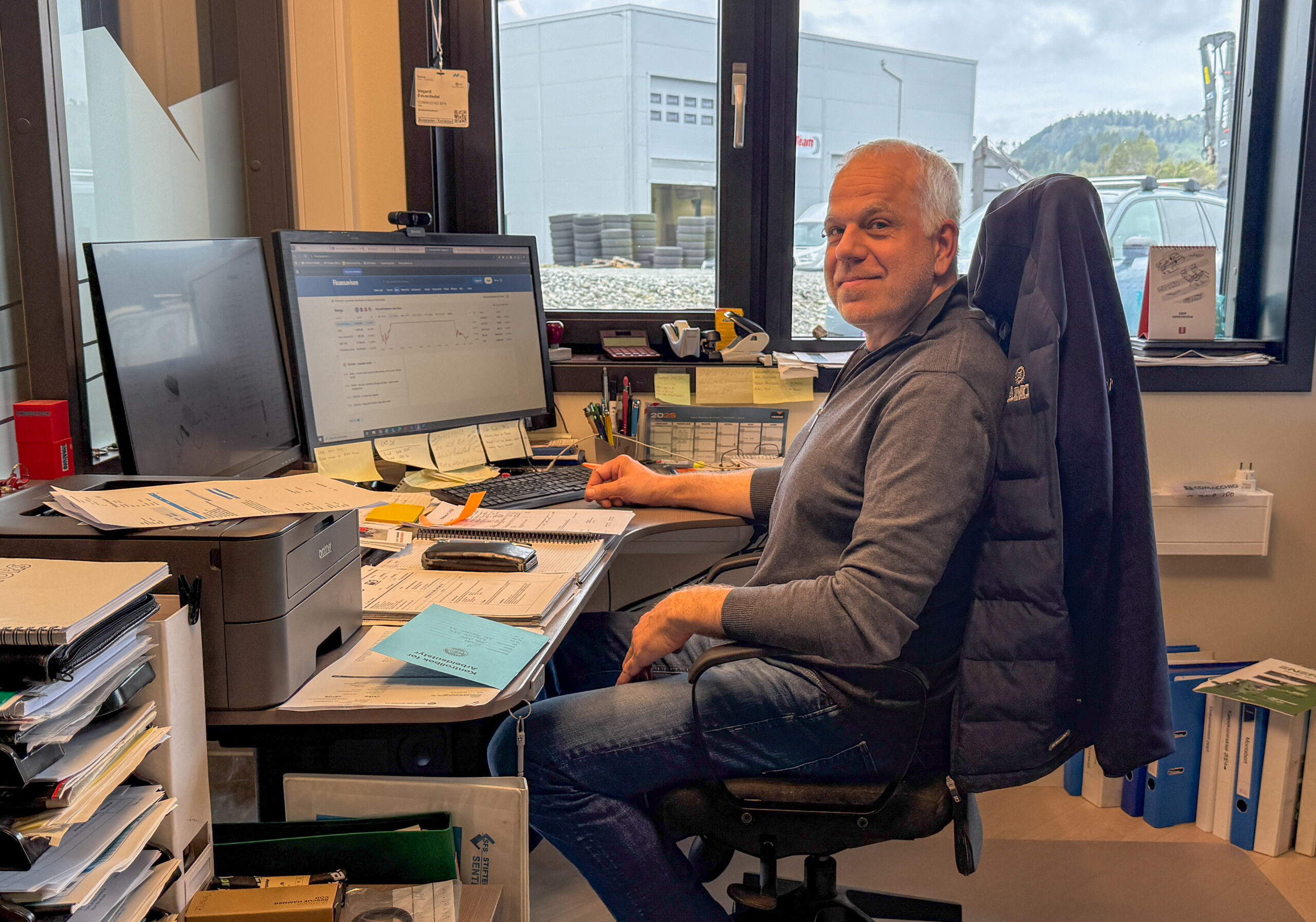 Vegard Edvardsdal overtok som daglig leder i 2024, og er tredje generasjon Edvardsdal som leder selskapet. (Foto: Njål Hagen)