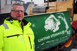Kjell Lintho er gründer, eier og teknisk sjef i Lintho Steinmiljø, Norges største aktør innen maskinlegging av belegningsstein.