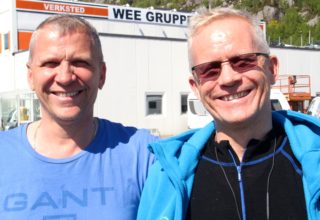 Åge Wee (t.v) og Rune Wee fikk full klaff med Lothepus-samarbeidet. (Foto: Wee-Gruppen)