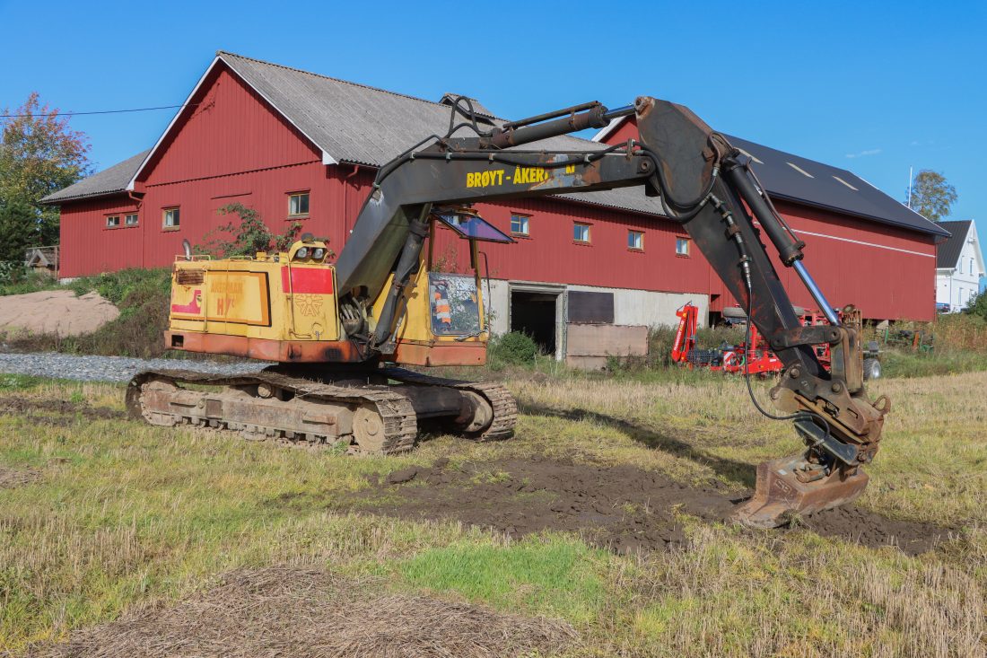 H7C-graveren ble levert med to forskjellige motorer - 6-sylindret turbodiesel Volvo TD 60D og TD 61 ACE. Denne har TD 60D-motoren som yter 132 hk, mens TD 61 ACE-motoren yter 145 hk. (Foto: Njål Hagen)