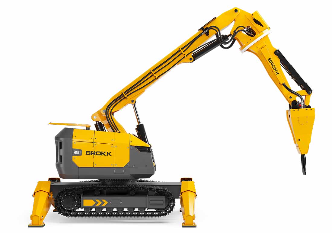 Brokk 900 med Rotoboom roterende bom