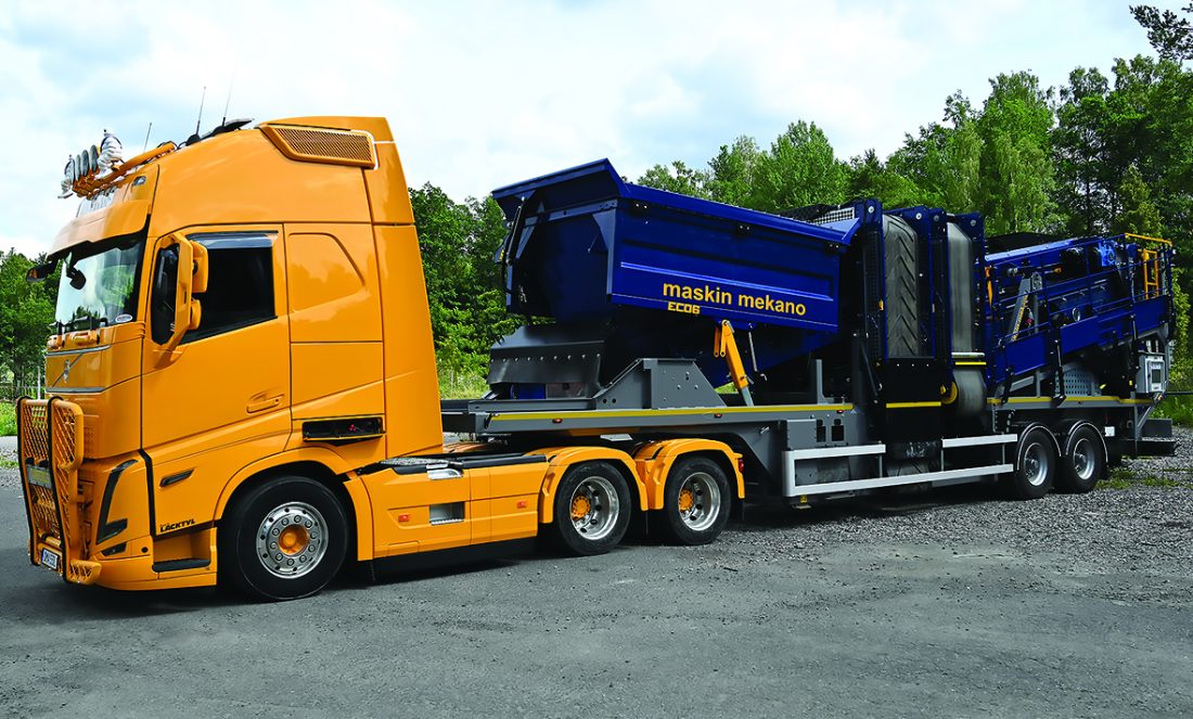 Sikteverket EC06 er typegodkjent for veier i EU. Noe som forenkler transporten. (Foto: Maskin Mekano)