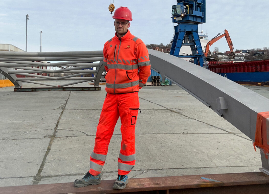 Byggeleder Martin N. Myhre. (Foto: Vegard Thorvaldsen/Statens vegvesen)