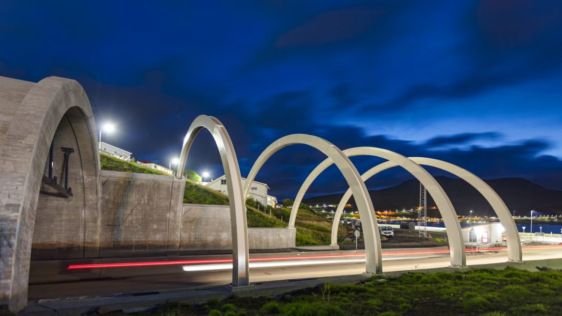 Portal Eysturoytunnelen. (Foto: NCC)
