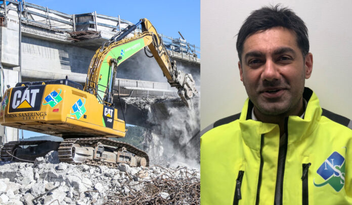 Norsk-Saneringservice_Monto_Hussain-med_maskin