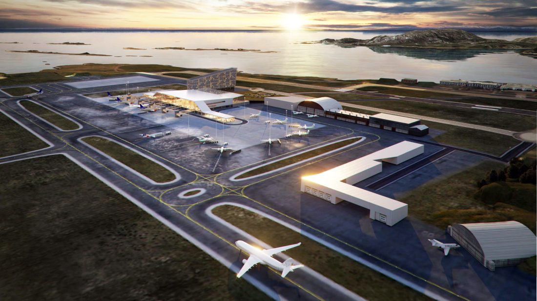 Slik den kan det nye terminalområdet på nye Bodø lufthavn bli seende ut når den står ferdig. (Illustrasjon: Avinor/Norconsult/LPO)