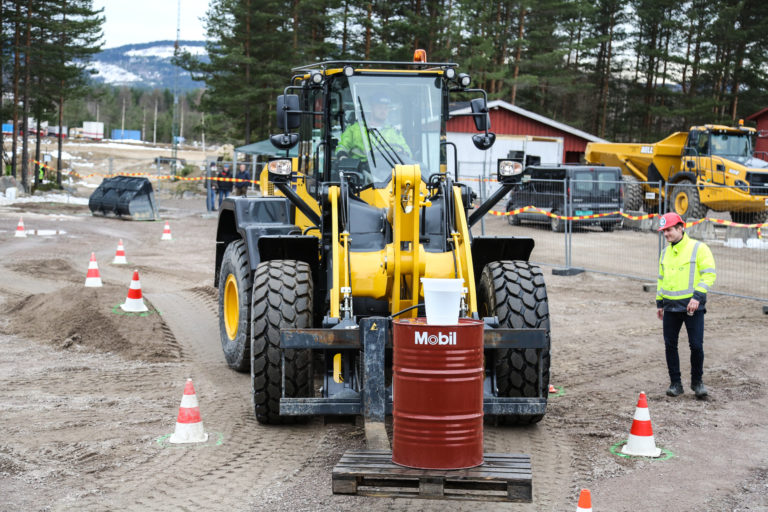 Fra hjullasterøvelsen. (Foto: Runar F. Daler).