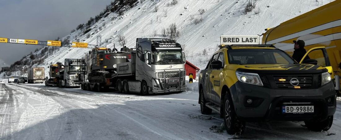 Maskinforflytning i nord. (Foto: Sundquist AS)