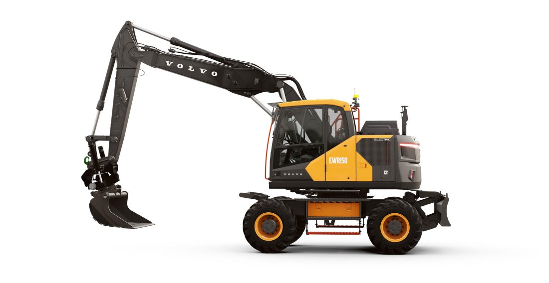 EWR150 Electric er den første av Volvos elektriske hjulgravere. (Foto: Volvo CE)