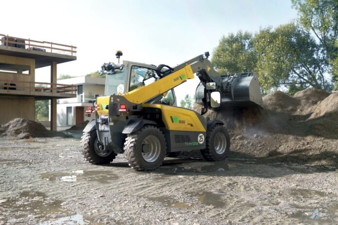 TH412e er den første elektriske teleskoptrucken fra Wacker Neuson. (Foto: Wacker Neuson)|