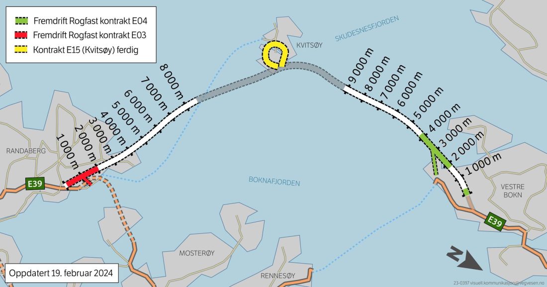 Oversiktskart over Rogfast (oppdatert 19. februar 2024) (Illustrasjon: Statens vegvesen)