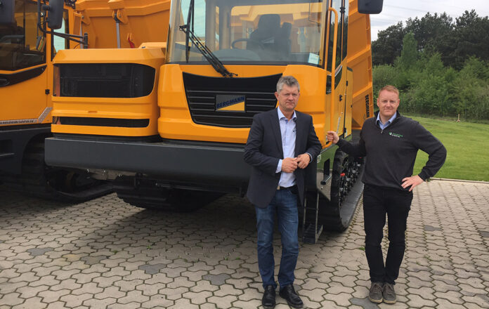 Per Gunnar Holmgren (t.v.) og Lars Thomas Kihle i Anleggsgruppen|Bergmann 3012