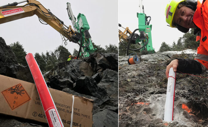 Bjørn Olavesen, Grimsrud, Emulex emulsjon sprengstoff