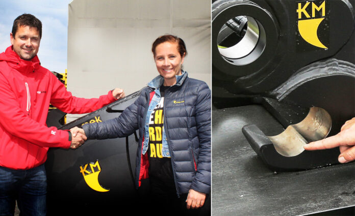 Kjetil Friestad i Risa og Tove Ree i Klepp Mek AS.||Steelwrist Front Pin Lock