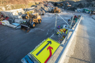 GJENVINNING: 2000 tonn strøsand fra vinterdriften gjenvinnes i eget anlegg.