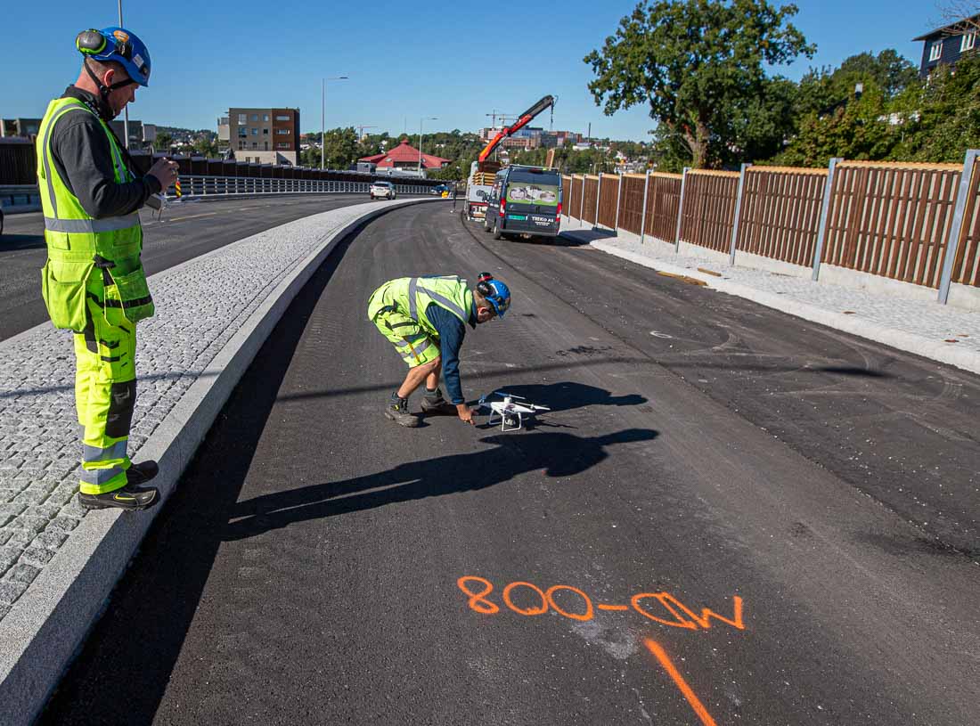 Før takeoff med drone