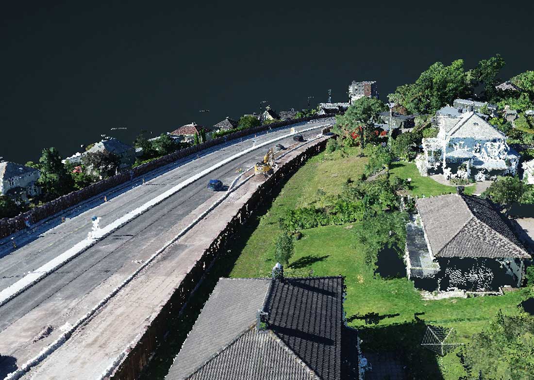 Punktsky fra RTK drone