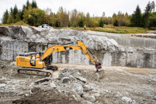Fjellskjæring gravemaskin Nomeland