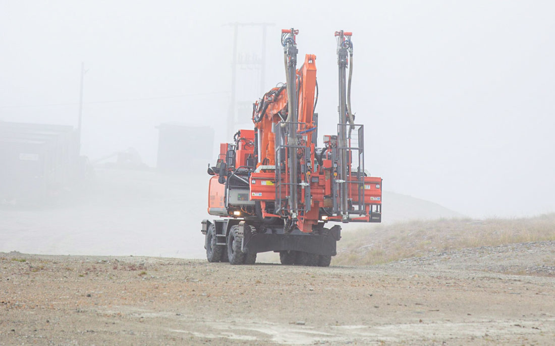 Hitachi hjulgraver hos Minera Oppdal