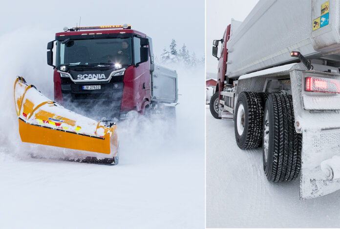 Helt ny Scania S650 4x4.4, firehjulstrekker med svingbar tredjeaksel.