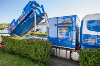 BlowWac SL 9800 på fireakslet Scania R480