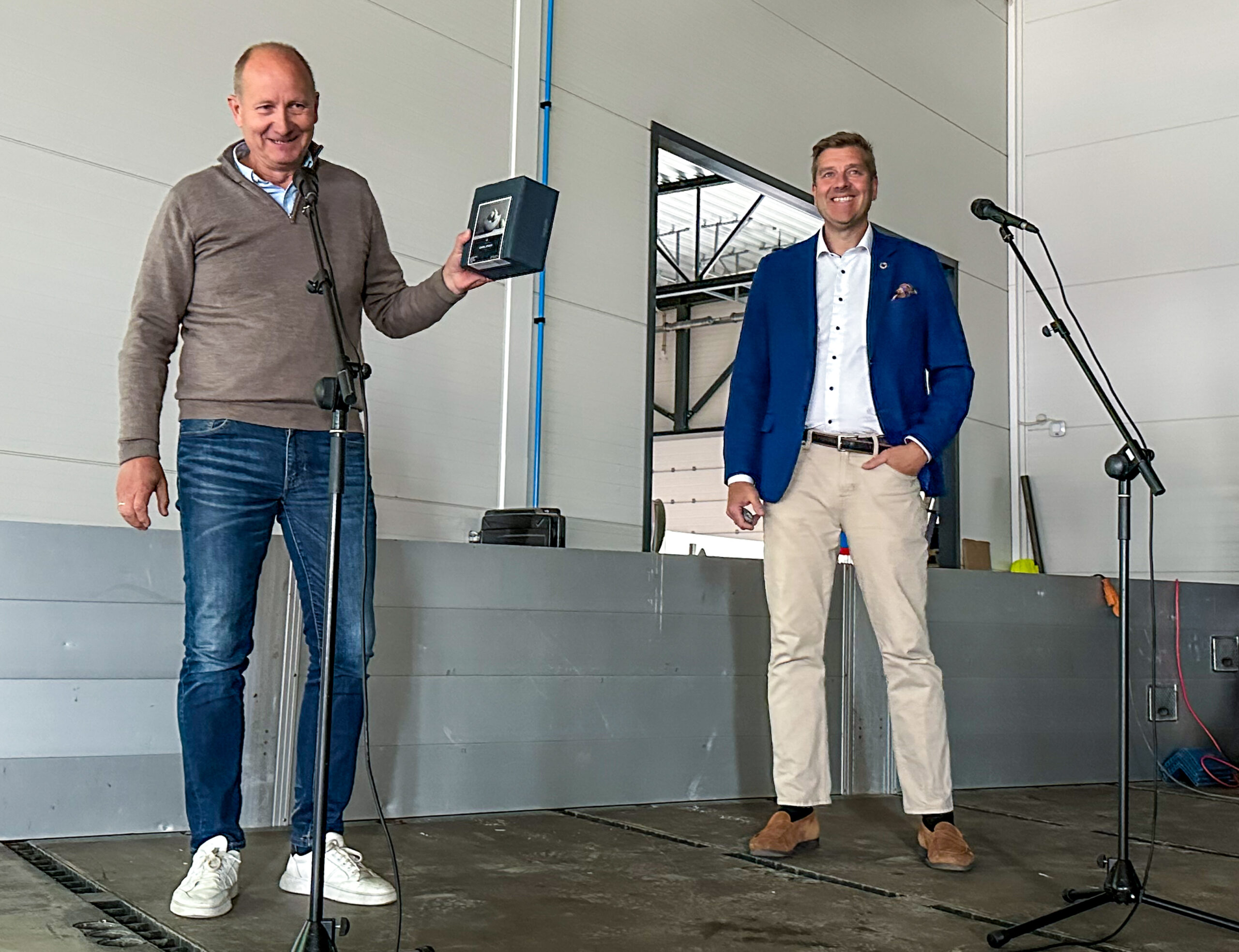 Fra MEF holdt både regionsjef Jørn Evensen (t.v.) og fagsjef bærekraft, klima og miljø, Sverre Huse-Fagerlie innlegg. (Foto: Runar F. Daler)