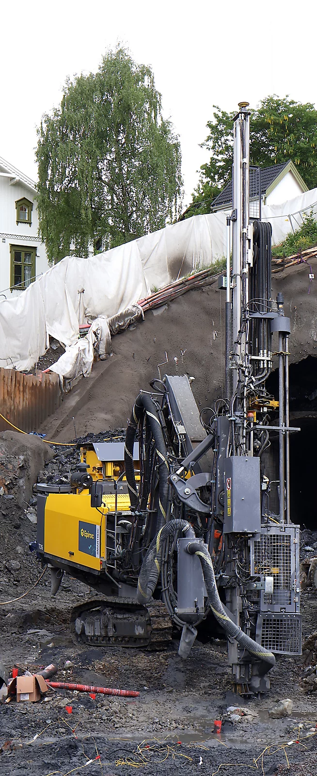 Den elektriske konseptriggen SmartROC T35 BE. (Foto: Epiroc)