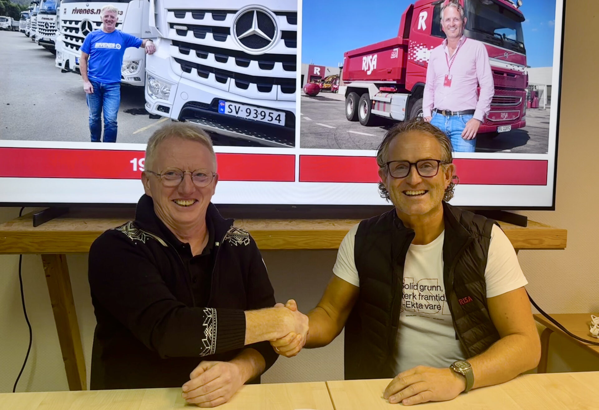 Bjørn Rivenes og Bjørn Risa. (Foto: Risa)