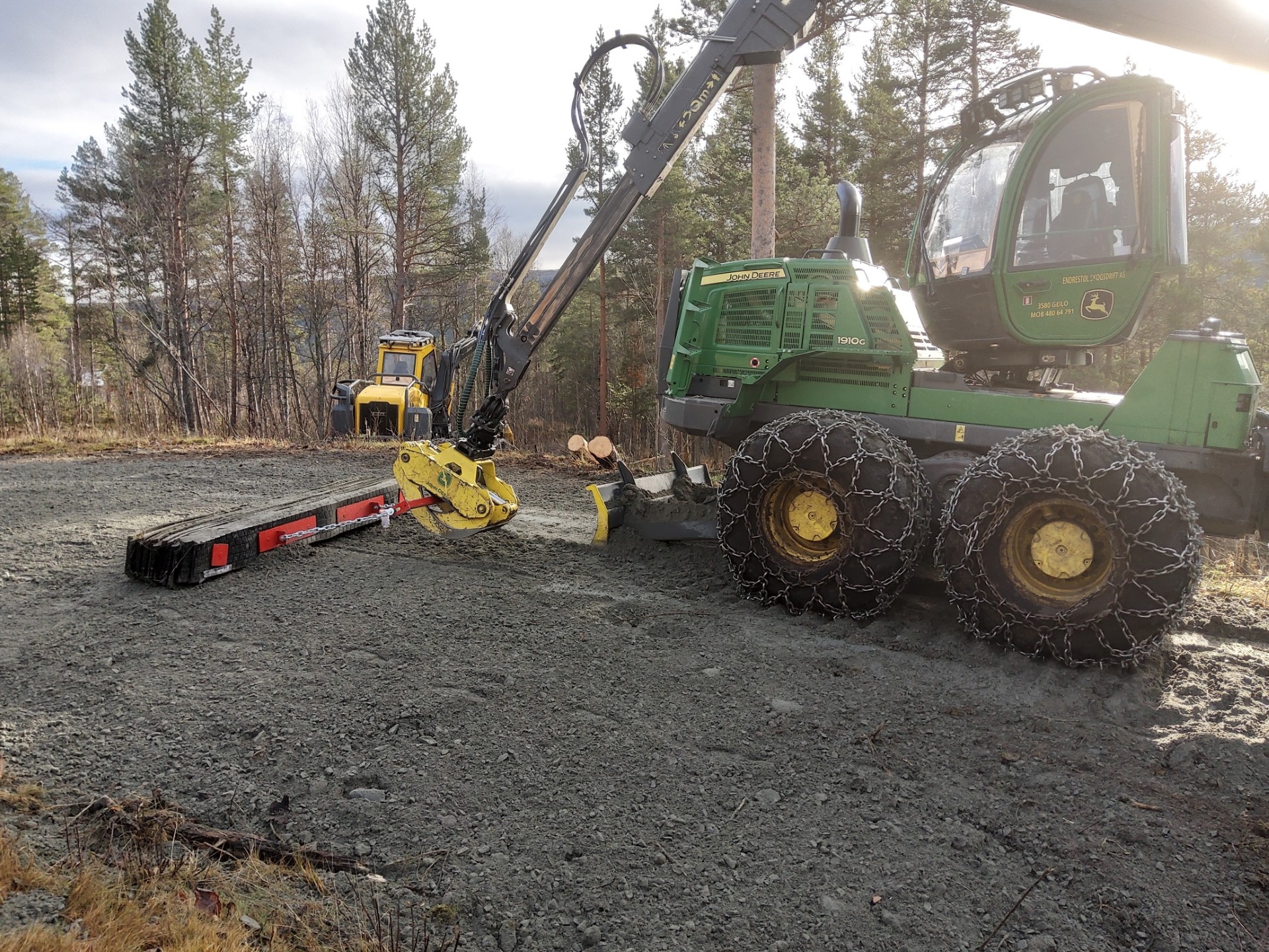 Skogsmatten er utviklet på bakgrunn av konkrete innspill fra skogsentreprenører. (Foto: Lilleseth kjetting)